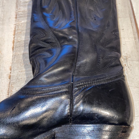 Shoes Rare Vintage Kj Long Life Leather Western Boots Poshmark